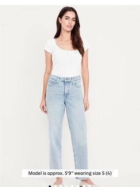 Old Navy Light Blue High-Waisted OG Loose Jeans